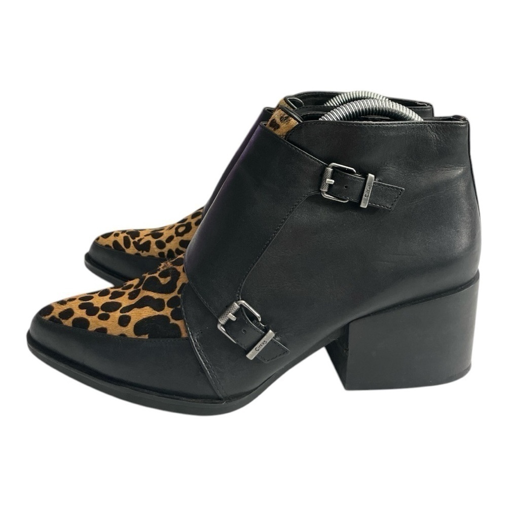 Circus Sam Edelman
Black Leather "Reese" Boot Calf Skin Monk Buckle Size 9.5M
